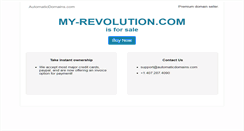 Desktop Screenshot of my-revolution.com