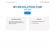 Tablet Screenshot of my-revolution.com
